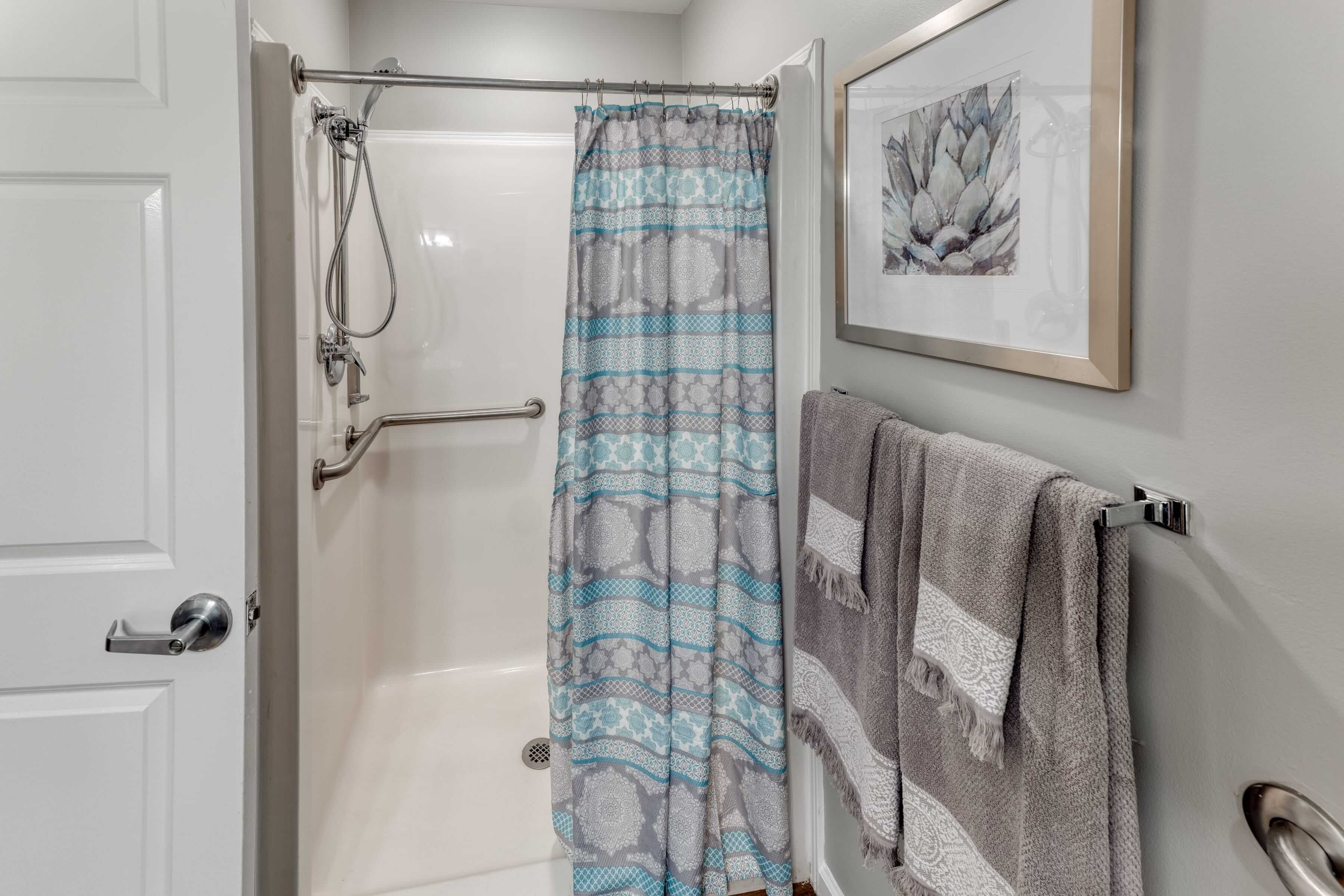 Accessible bathroom shower